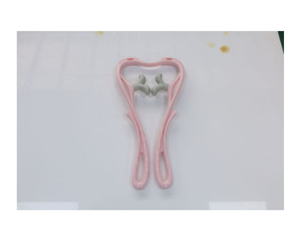 Multifunctional Manual Six-wheel Neck Massager Massage Relieve Roller Massage Tool Health Gym From House New Thumb pink