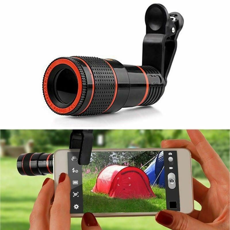 HD 8X Clip On Optical Zoom Telescope Camera Lens For Universal Mobile Cell Phone Phones DealSniper.net