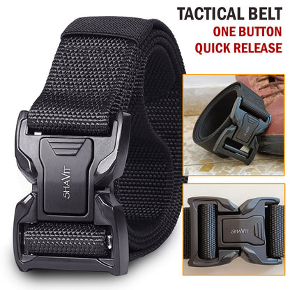 Men's Tactical Military Belt Quick Button Release Buckle Waistband Belts For MEN Men dealsniper-net