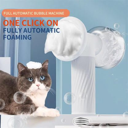 Automatic Foaming Dog Cat Bath Brush Dog Shampoo Brush Pets Gym From House