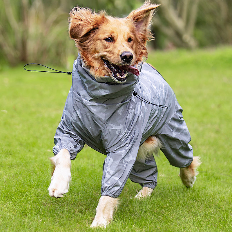 Raincoat Outdoor Waterproof Reflective Coat For Large Dogs And Pets Pets DealSniper.net