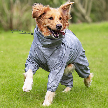 Raincoat Outdoor Waterproof Reflective Coat For Large Dogs And Pets Pets DealSniper.net