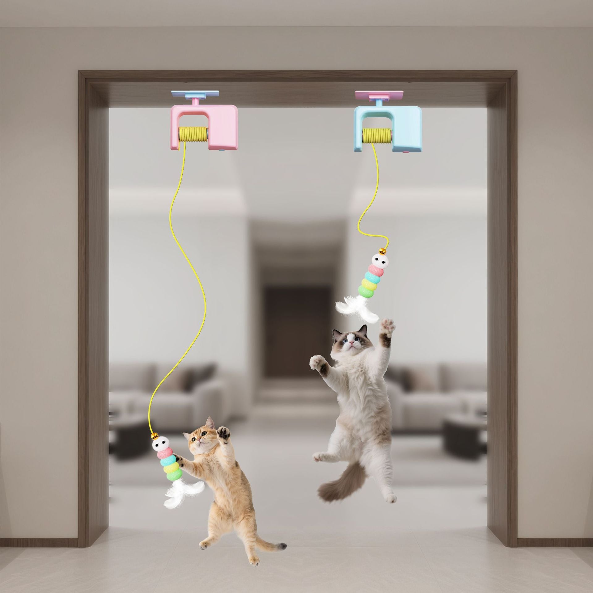 Caterpillar And Flying Bird Suitable For Self-playing Pet Chasing Toys Ai Recorder Gym From House