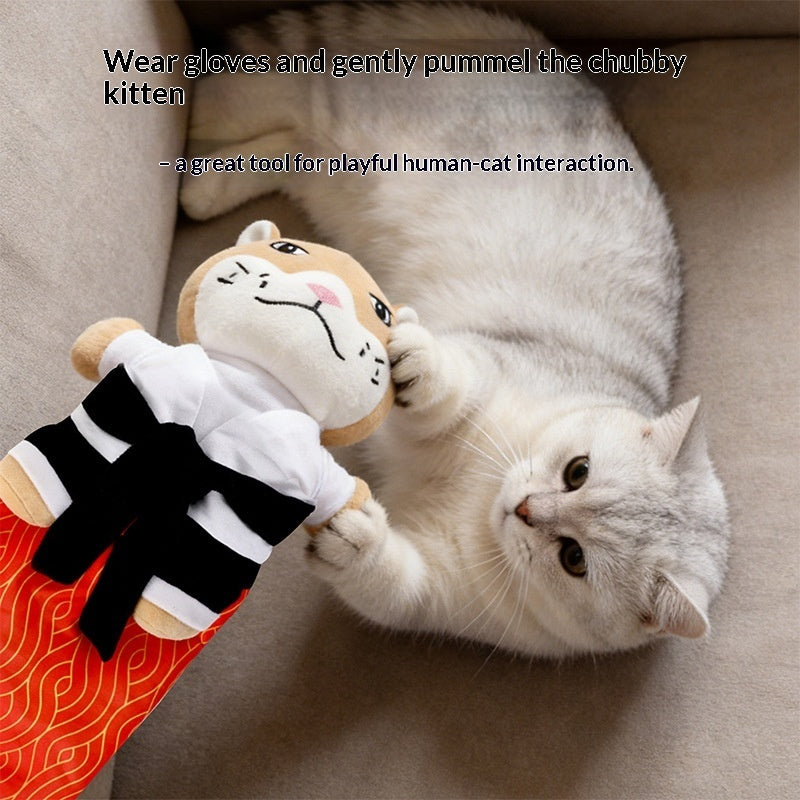 Cat Glove Interactive Plush Cat Teaser Pet Amusement Toy Pets DealSniper.net