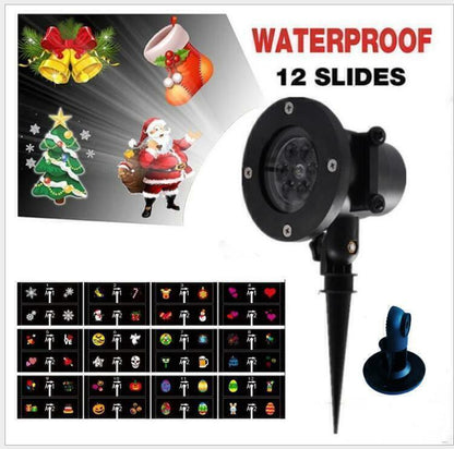 48 Pattern Christmas Projector Laser Light Ai Recorder Gym From House
