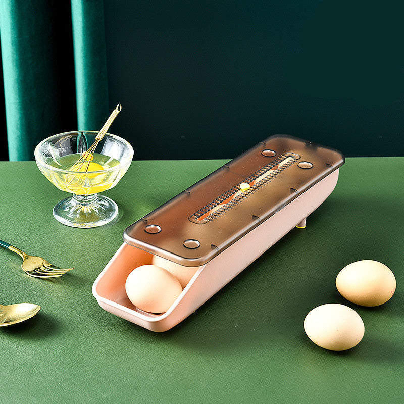 Kitchen Pull-out Portable Creative Egg Storage Box Kitchen dealsniper-net Pink