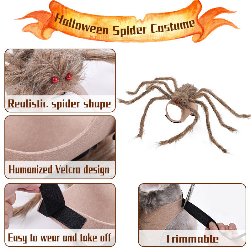 Halloween Pet Clothes Big Spider Pet Costume Pets dealsniper-net