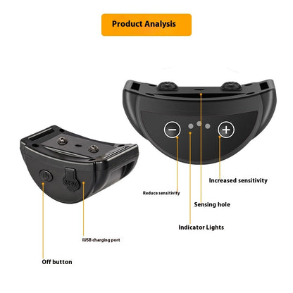 Electric Dog Anti Bark Shock Collar Rechargeable Dogs Training Pets Gym From House