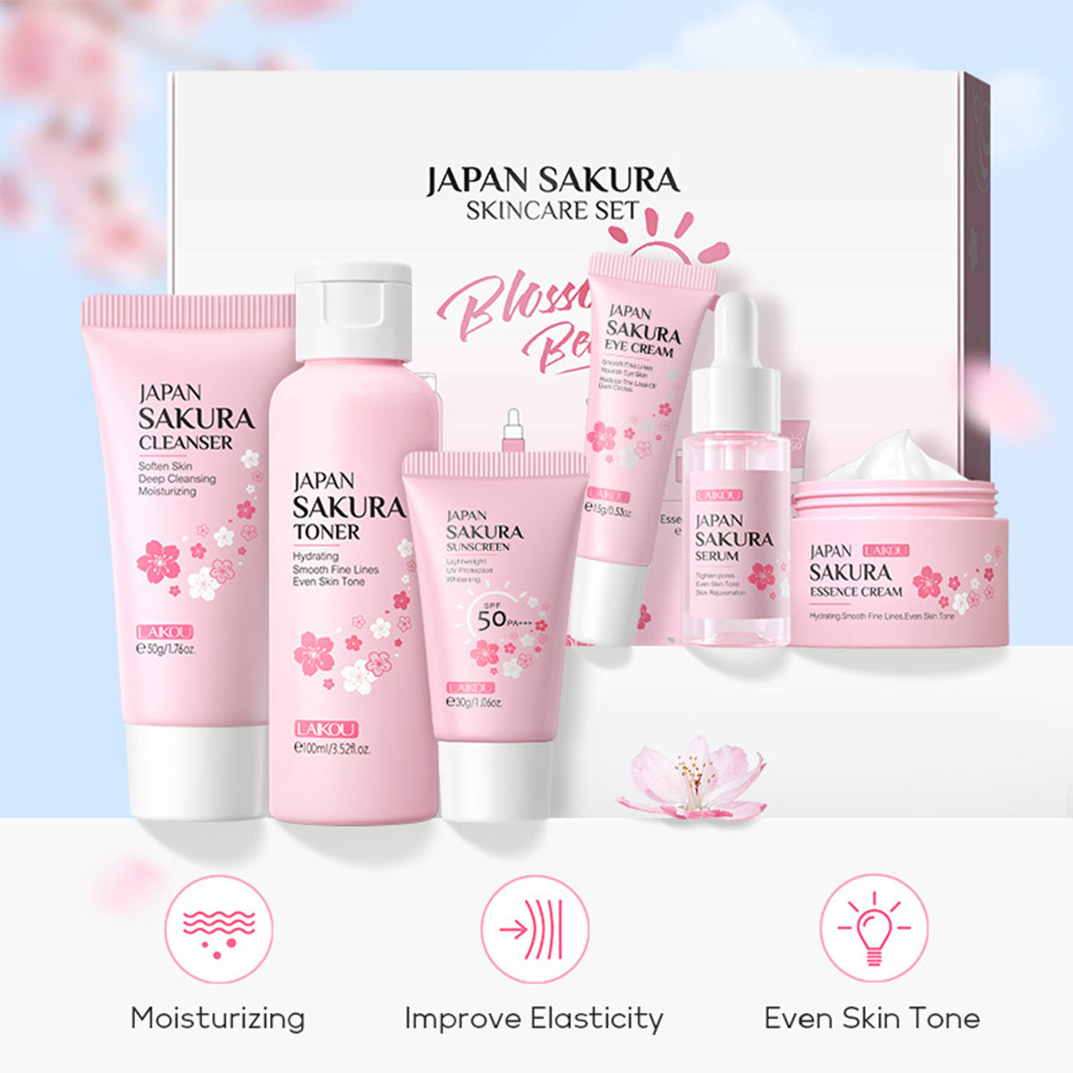 Skin Care Set JAPAN SAKURA Women Beauty Gift Sets Beauty dealsniper-net