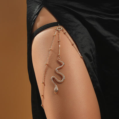 Bohemian Boho Gold Color Metal Beaded Chain Thigh Chain Deals dealsniper-net