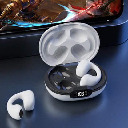 Bluetooth Headset Wireless Bone Conduction Gadgets dealsniper-net White