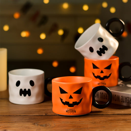 Pumpkin Ceramic Cup Party Favor Ceramic Cups Halloween Gift Holidays Gym From House