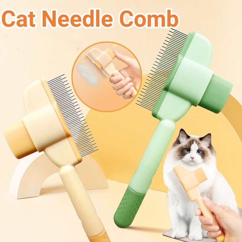Professional Pet Comb For Dogs And Cats With Release Button Pets Gym From House