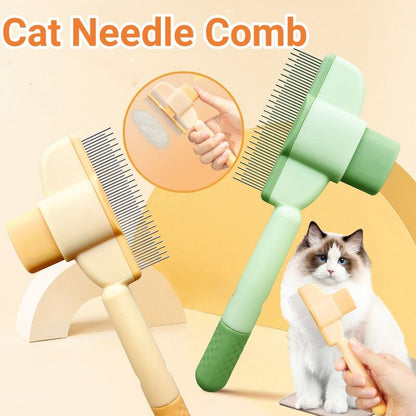 Professional Pet Comb For Dogs And Cats With Release Button Pets Gym From House