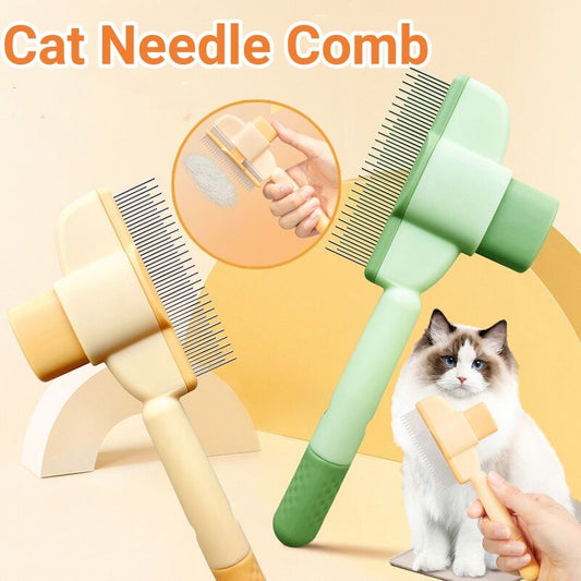 Professional Pet Comb For Dogs And Cats With Release Button Pets Gym From House
