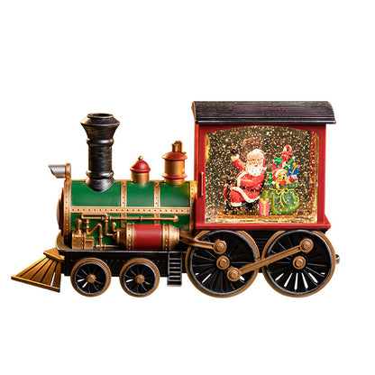 Christmas Train Music Box Snow Crystal Ball Children's Toys