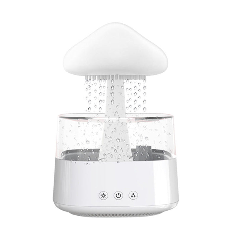 2-in-1 Desk Humidifier Rain Cloud Aromatherapy Essential Oil House dealsniper-net White Rain