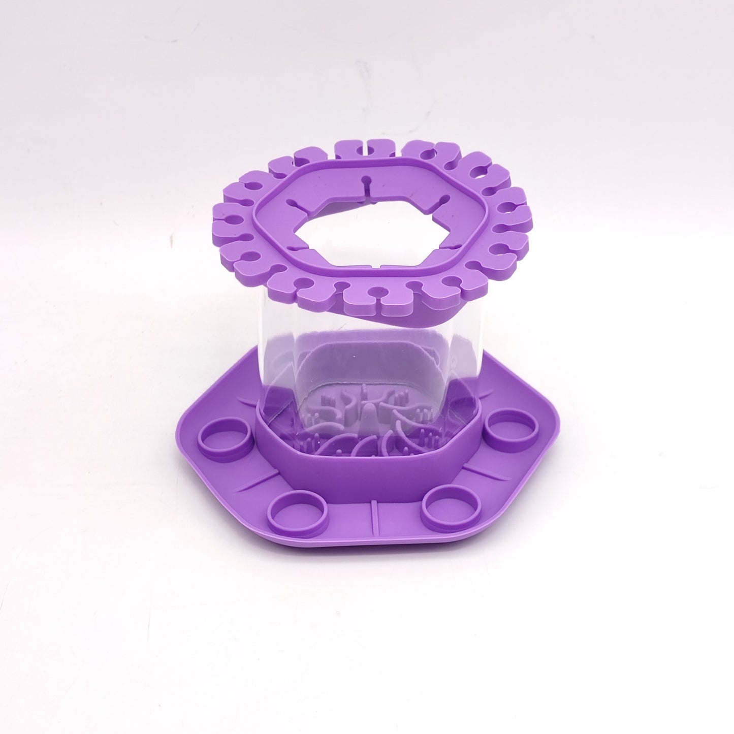 Brush Cleaning Device Hexagonal Children Graffiti Paint Tool Kids dealsniper-net Purple