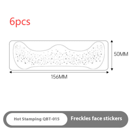 Gilding Freckle Tattoo Sticker Gilding Glitter Stickers Waterproof Beauty DealSniper.net QBT015 Hot Silver 156X50MM 6PCS