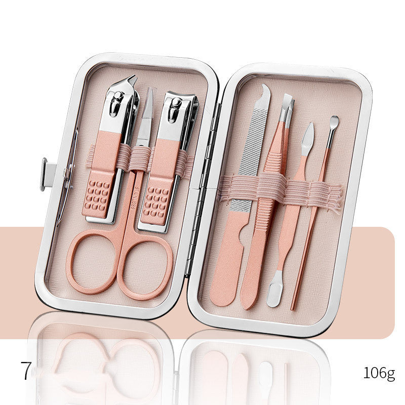 Professional Scissors Nail Clippers Set Ear Spoon Beauty dealsniper-net 4 Style