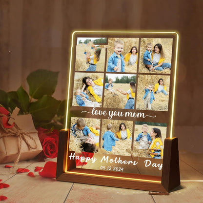Small Night Lamp Mother's Day Photo Printing Decoration Home Decor DealSniper.net A17 Colorful Light USB