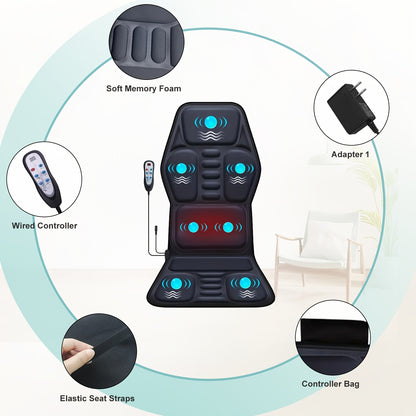 Massage Cushion With Heat 9 Modes Multi Position Body Relief Beauty dealsniper-net