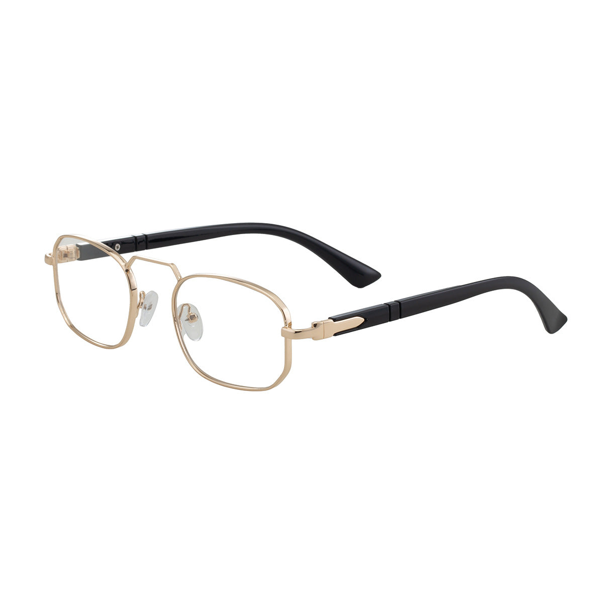 Square Frame Sunglasses For Men And Women Metal Frames Men Gym From House C9 bright black feet gold