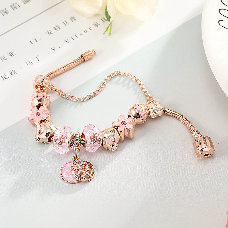Fashion Love Geometric Rose Gold Bracelet Women's Jewelry Jewelry Gym From House