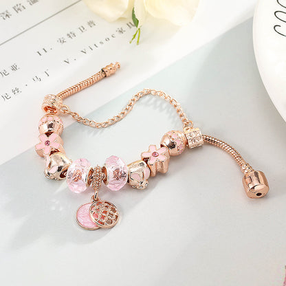 Fashion Love Geometric Rose Gold Bracelet Women's Jewelry Jewelry Gym From House