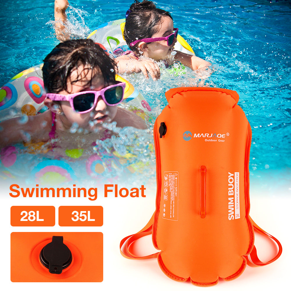 Double Airbag Swimming Buoy Floating Mark Detachable Backpack Sports Gym From House