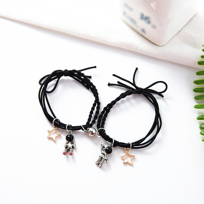 A Pair Of Magnetic Couple Bracelets Induce Vibration Jewelry dealsniper-net BR22Y03711