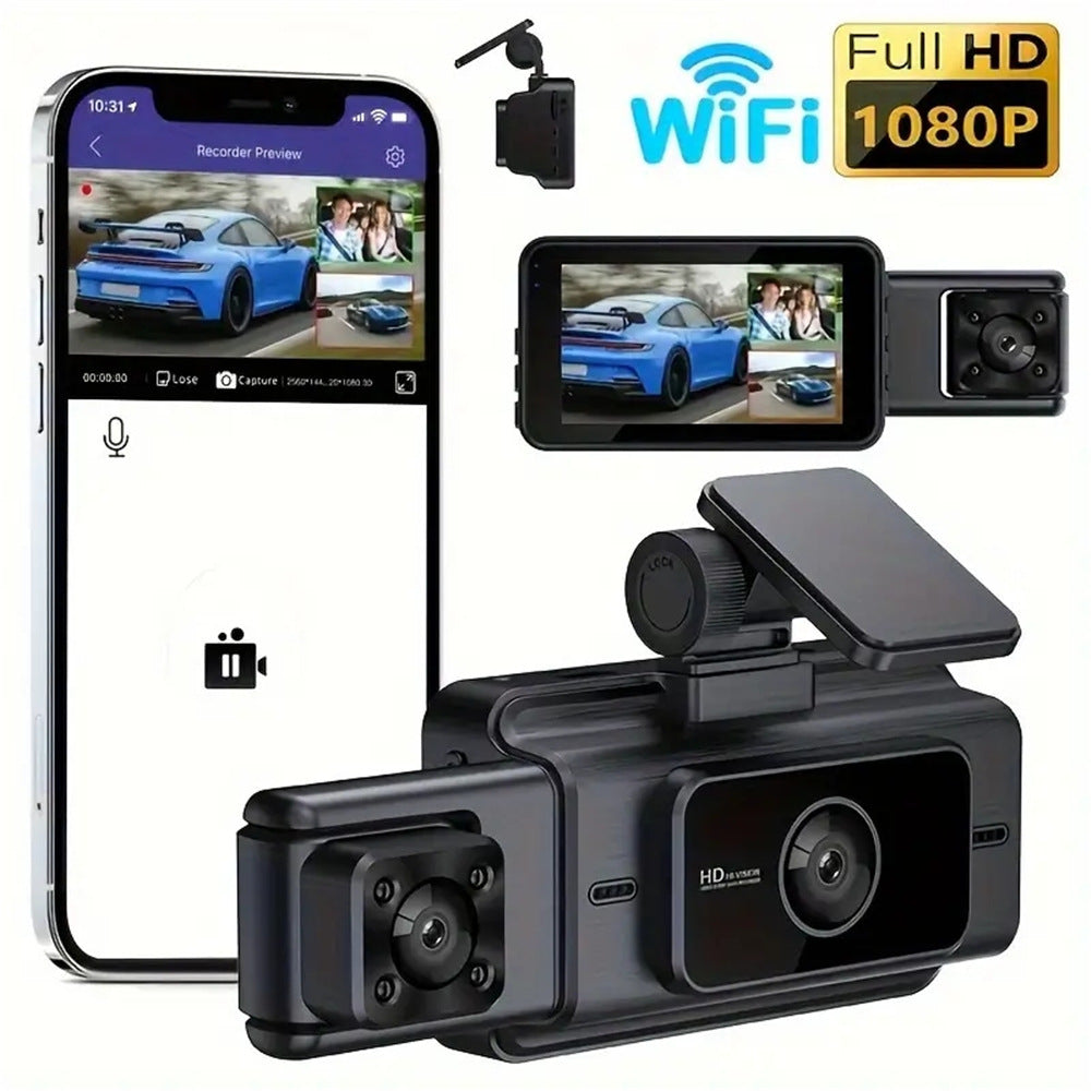 S15 Three-record Driving Recorder HD Night Vision Electronics DealSniper.net