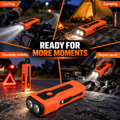 Rechargeable Z828 Orange Portable Bicycle Flashlight Outdoor DealSniper.net