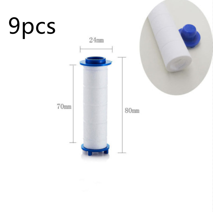 New Turbo Propeller Shower Head Water Saving High Pressure Flow House Gym From House Filter element 9pc