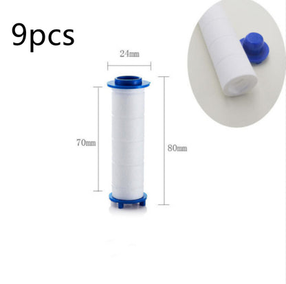 New Turbo Propeller Shower Head Water Saving High Pressure Flow House Gym From House Filter element 9pc