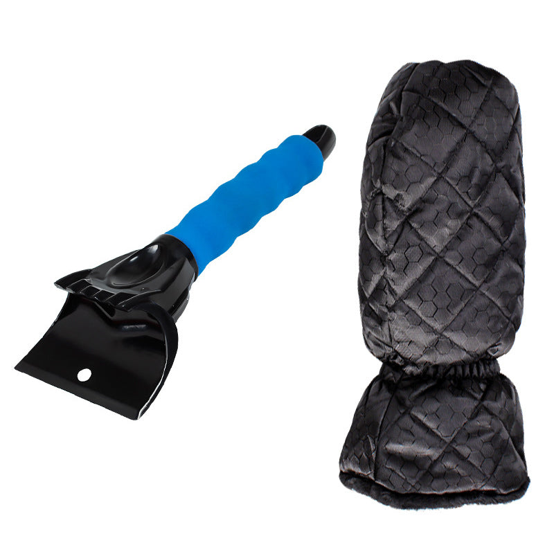 Car Windshield Snow Scraper Mitten With Durable Handle, Waterproof Vehicle dealsniper-net Blue