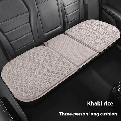 Car Seat Cushion Four Seasons Universal Cool Pad Gel Vehicle dealsniper-net Khaki Beige Rear Strip