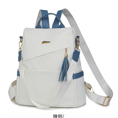 Oxford Cloth Stitching Women'S Backpack Anti-Theft Women DealSniper.net