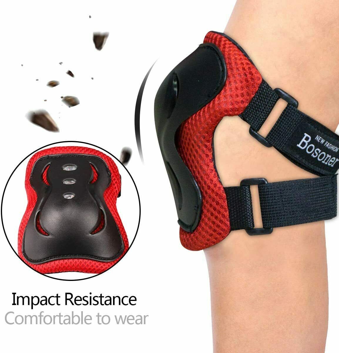 Knee Elbow Pads Guards Protective Gear Set for Kids Children Roller Cycling Bike Outdoor DealSniper.net