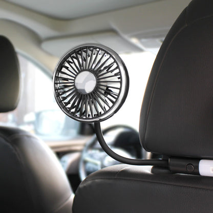 Car Double-headed With Light Hose Seat Fan