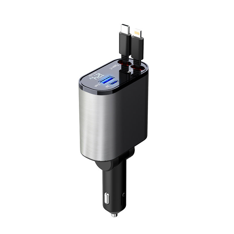 Metal Car Charger 100W Super Fast Charging Car Cigarette Vehicle DealSniper.net