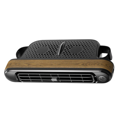 Car Turbine Fan Rear Seat USB Small Fan Vehicle DealSniper.net CF04 Wood Grain