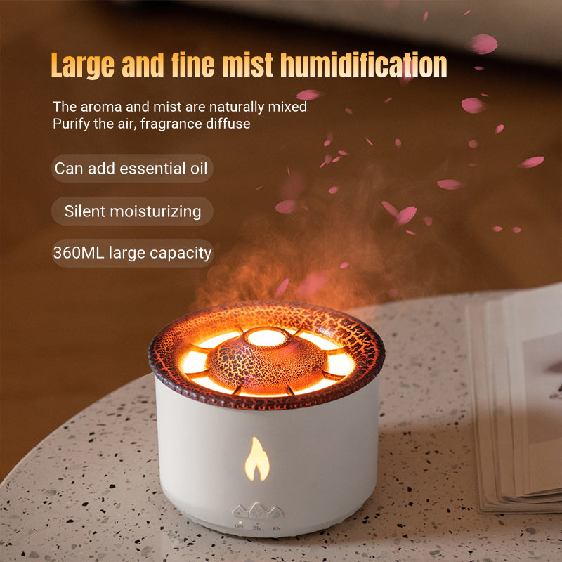 New Creative Ultrasonic Essential Oil Humidifier Volcano Home dealsniper-net