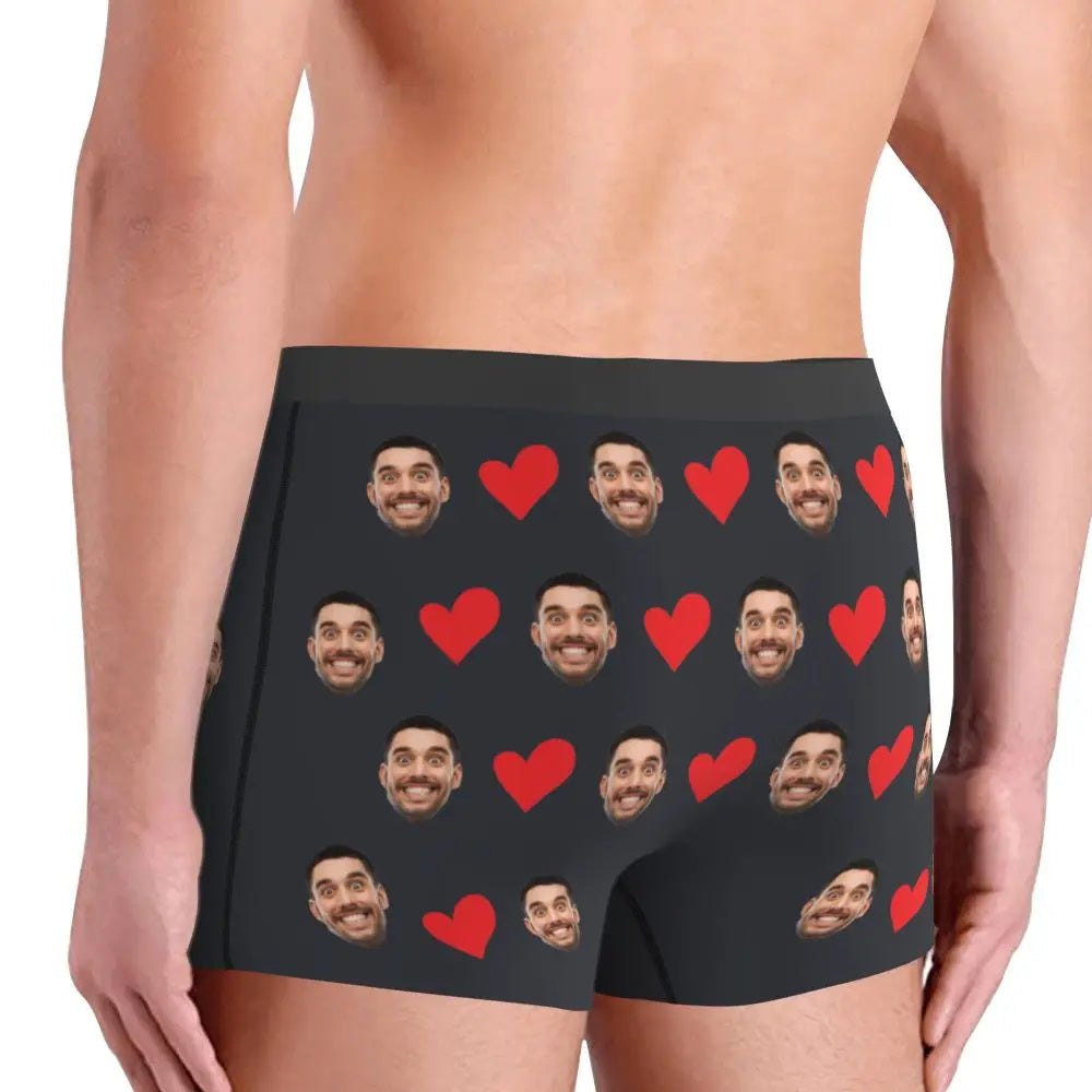 Personalized Face Photo Underwear Boxer Briefs Men Men DealSniper.net