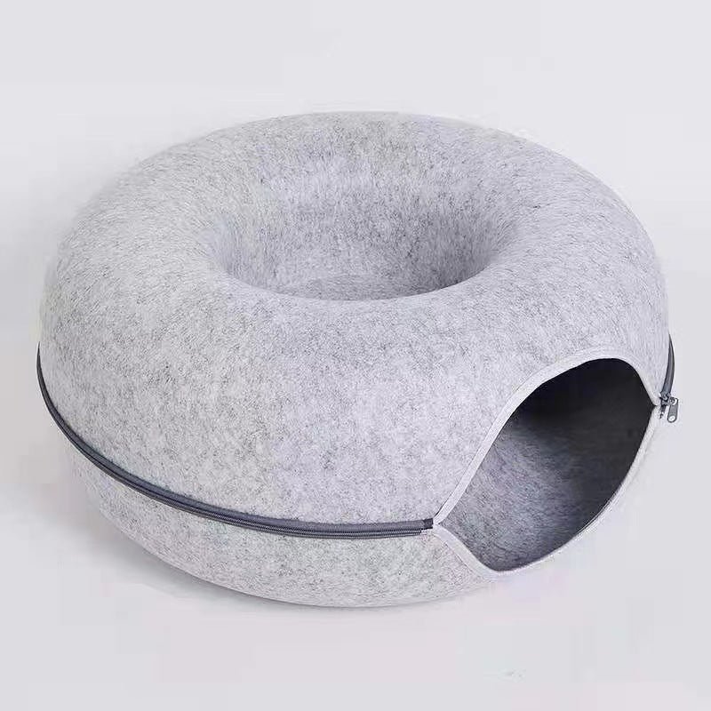 Pet Bed Comfortable Round Cat Tunnel Pets Gym From House