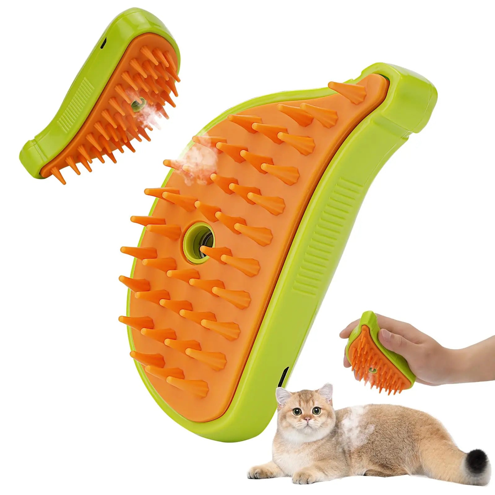 3 In 1 Pet Steam Brush Cat Dog Cleaning Steamy Spray Pets dealsniper-net