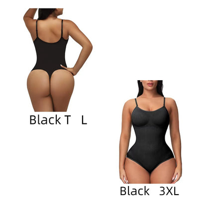 New Seamless Bodysuit With Large Waistband Women Gym From House Black set L and 3XL
