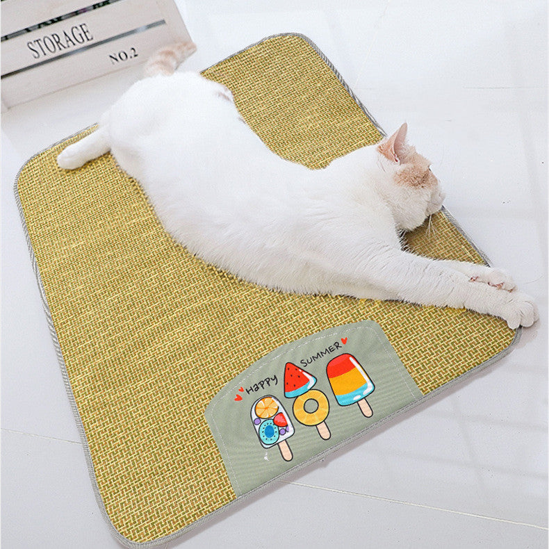 Pet Mat Ice Cool Grass Mat Dog's Nest Tengzhu Cooling Pets dealsniper-net