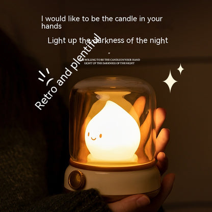 Retro Small Night Lamp Bedroom Mini Desktop LED Cute Night Lamp House dealsniper-net