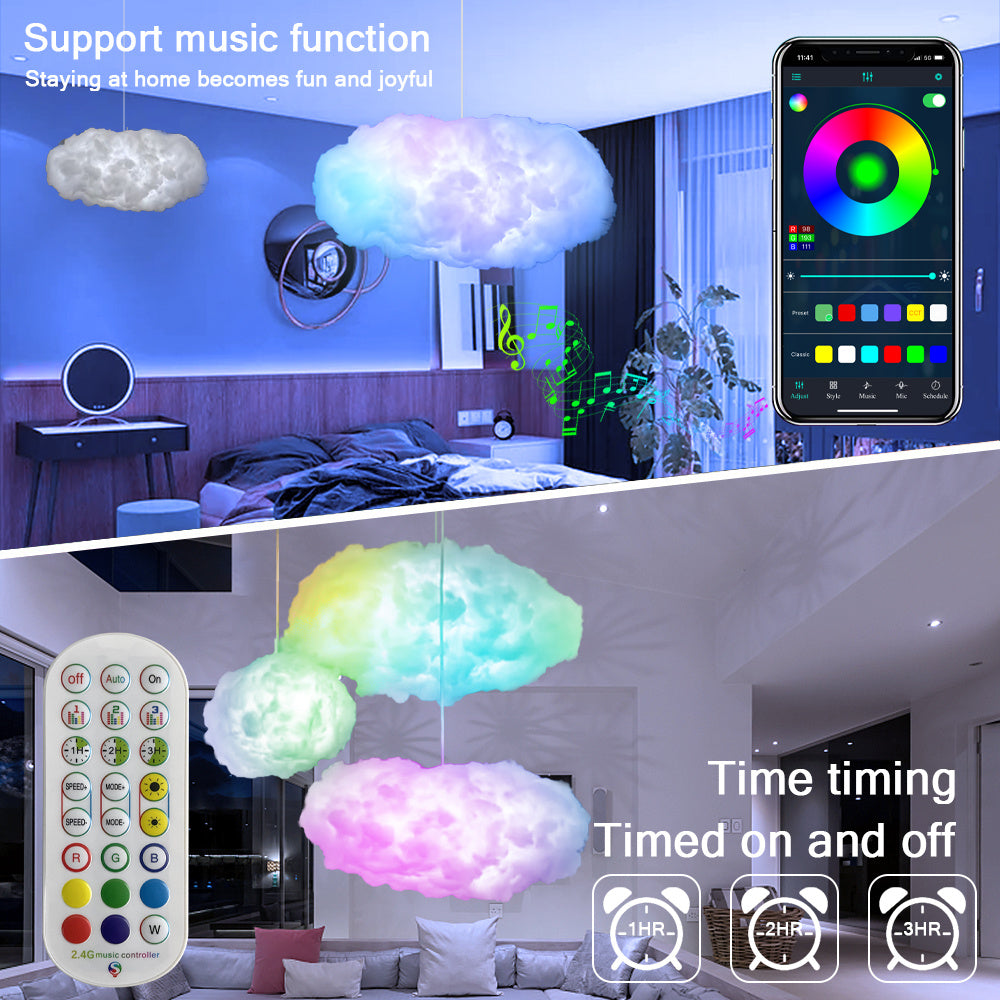 USB Cloud Light APP Control Music Synchronization Home Decor dealsniper-net